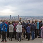 Une partie des 150 participants à la sortie de Lyon le vendredi 17 mai 2019 sur l'esplanade de  Fourvière